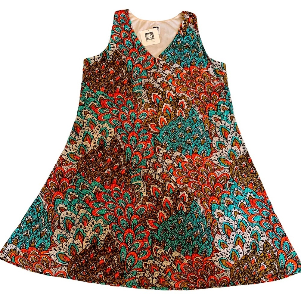 NWT Anne Klein Paisley A-line Dress 💐 - Picture 3 of 7